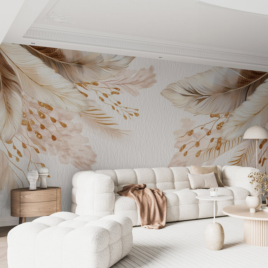Delicate veren op zachte achtergrond