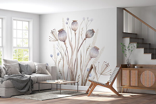 Aquarel van bloemen en planten Aquarel van bloemen en planten