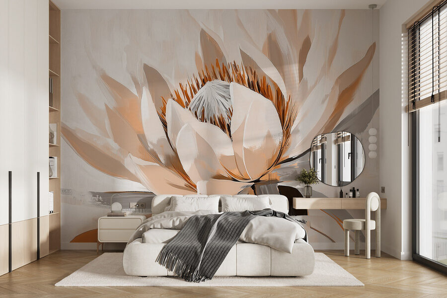 Elegante lotus in zachte tinten.