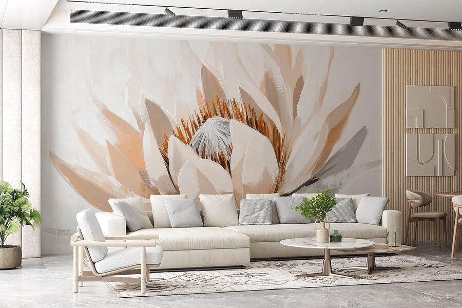 Elegante lotus in zachte tinten.