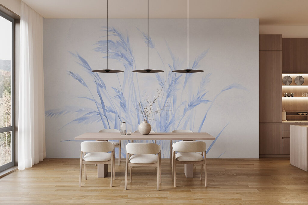 Delicate grasses in soft hues