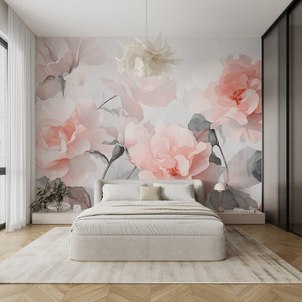 Groep roze bloemen Groep roze bloemen