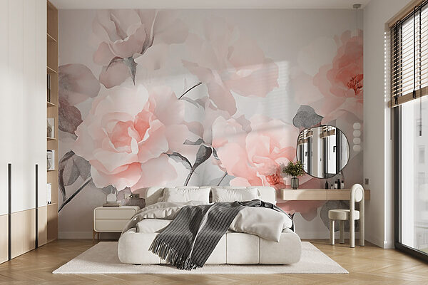 Groep roze bloemen Groep roze bloemen