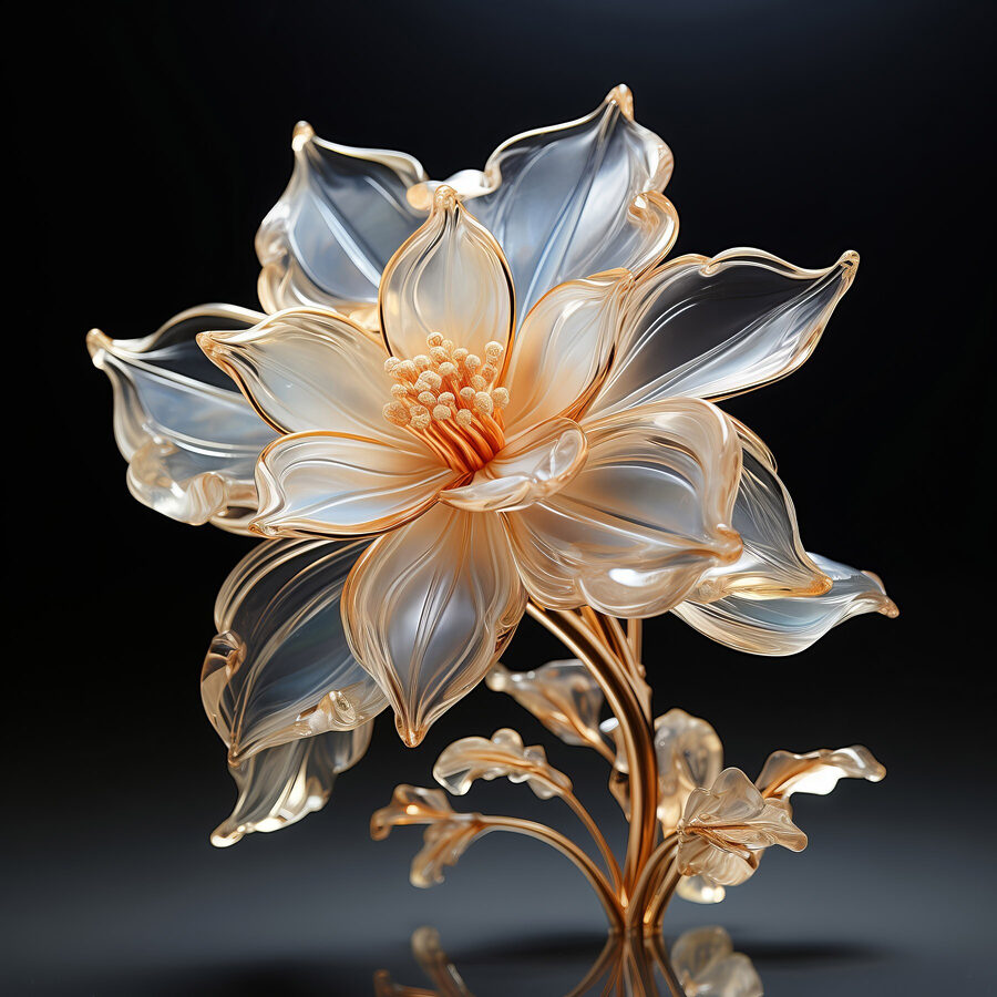Delicate bloem in elegant ontwerp