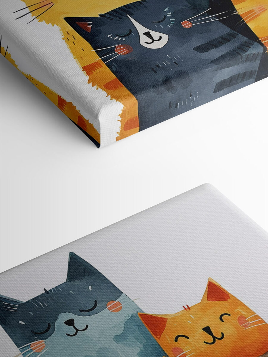 Een groep katten met verschillende kleuren