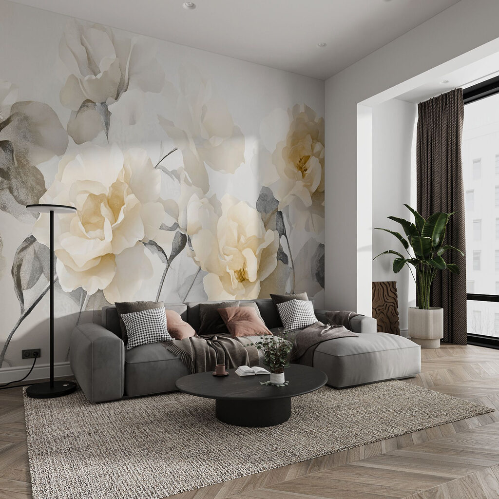 Group of white flowers