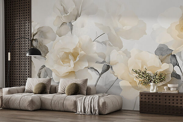 Groep witte bloemen Groep witte bloemen
