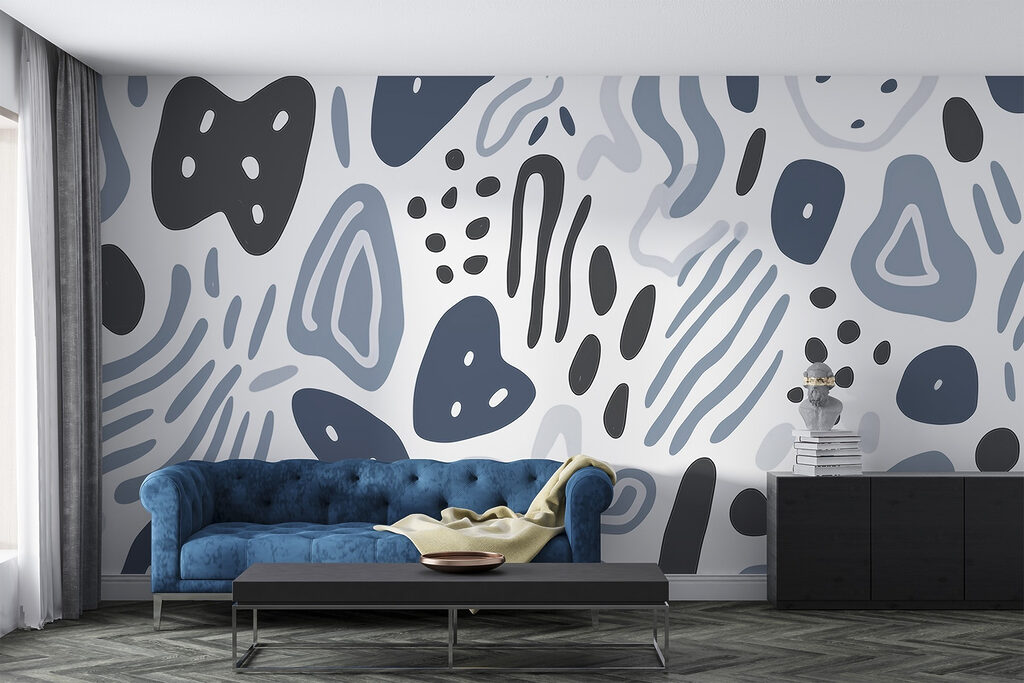 Pattern of different shapes and colors