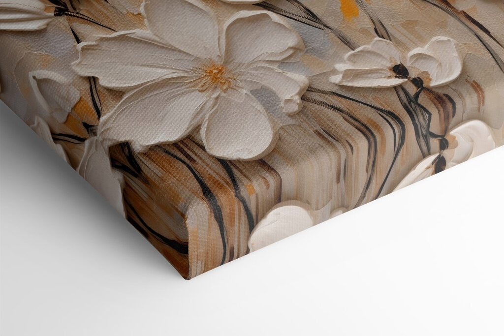 Painting of white flowers