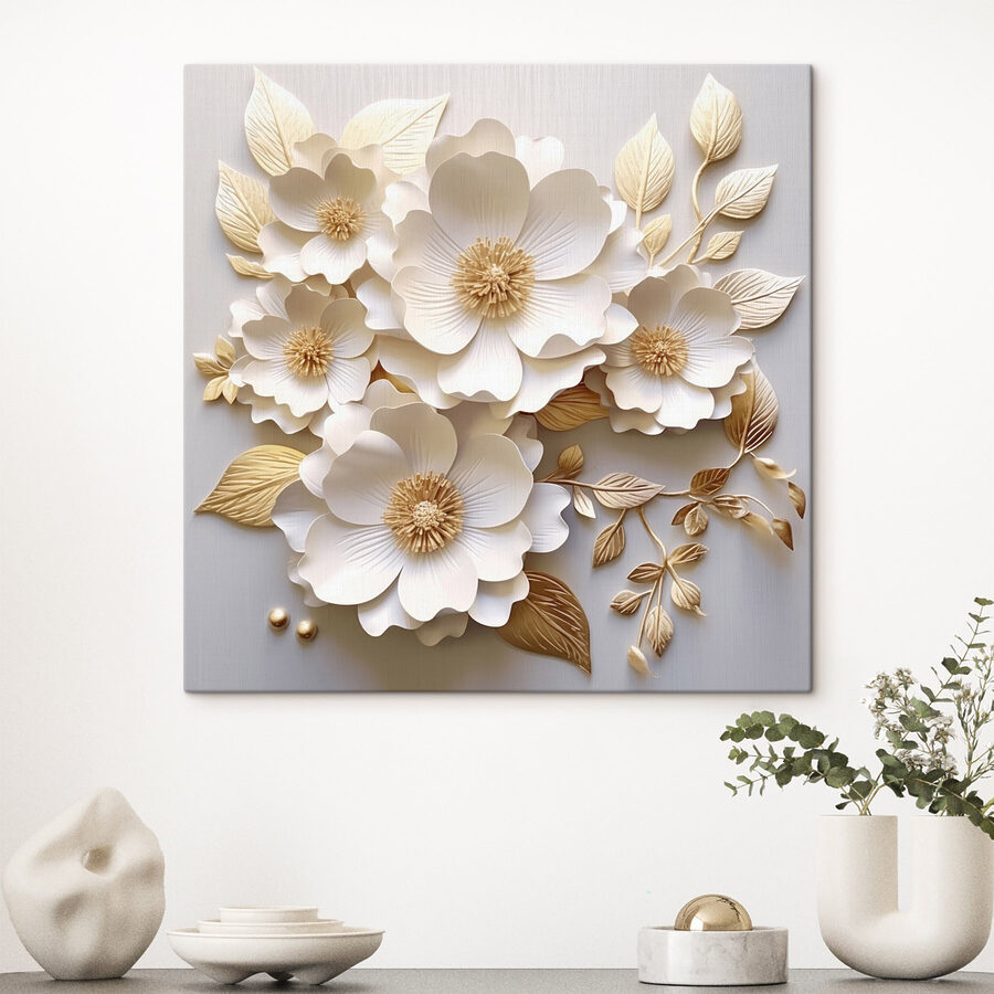 Elegant bloemstuk in zachte tinten