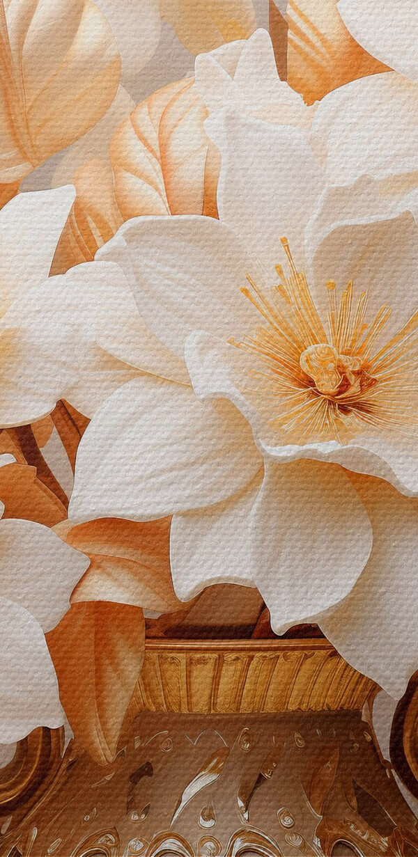 Vaas met witte bloemen Vaas met witte bloemen