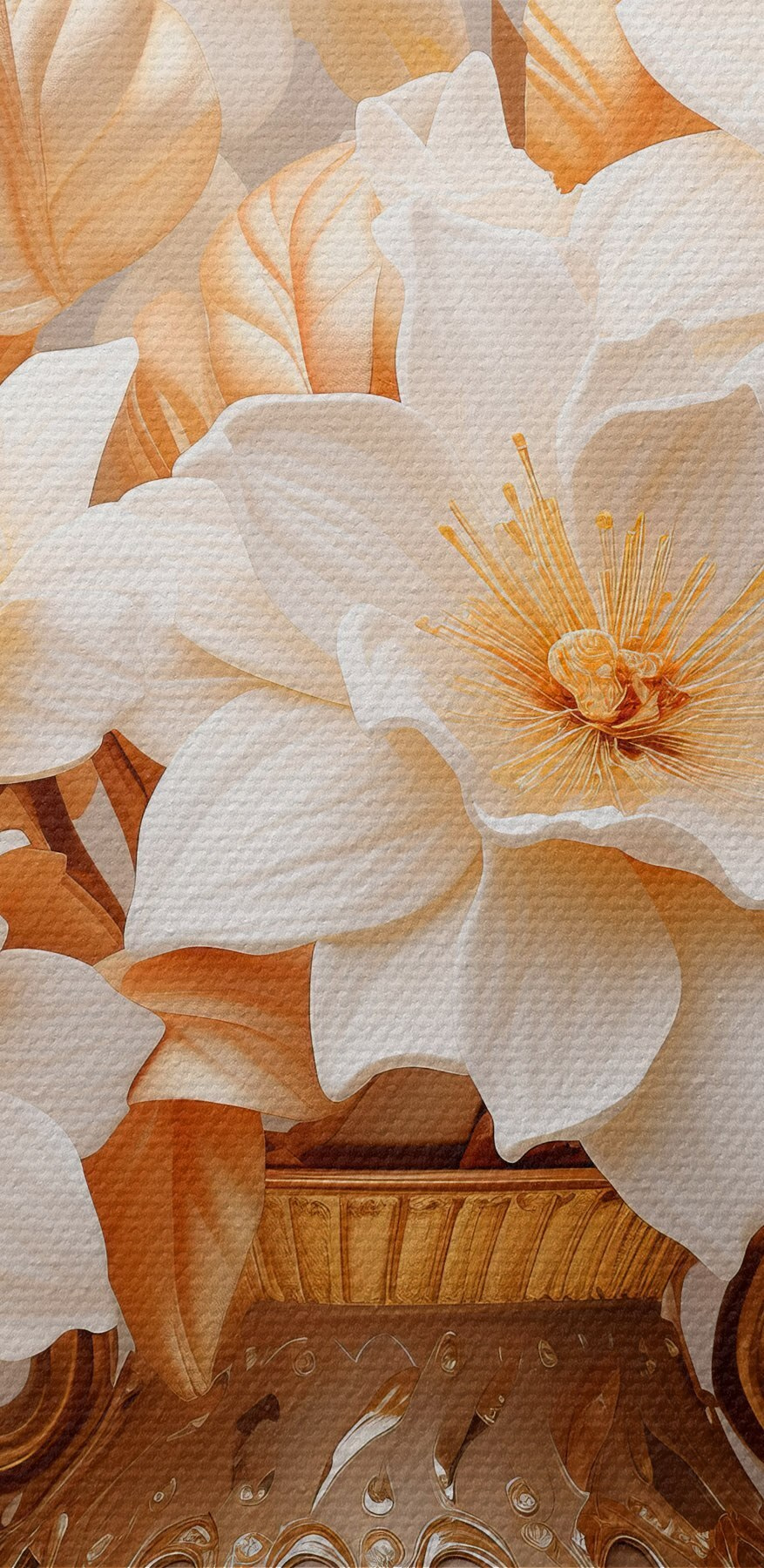 Vaas met witte bloemen