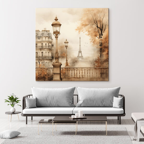Straatlantaarn en bomen met een toren op de achtergrond Straatlantaarn en bomen met een toren op de achtergrond