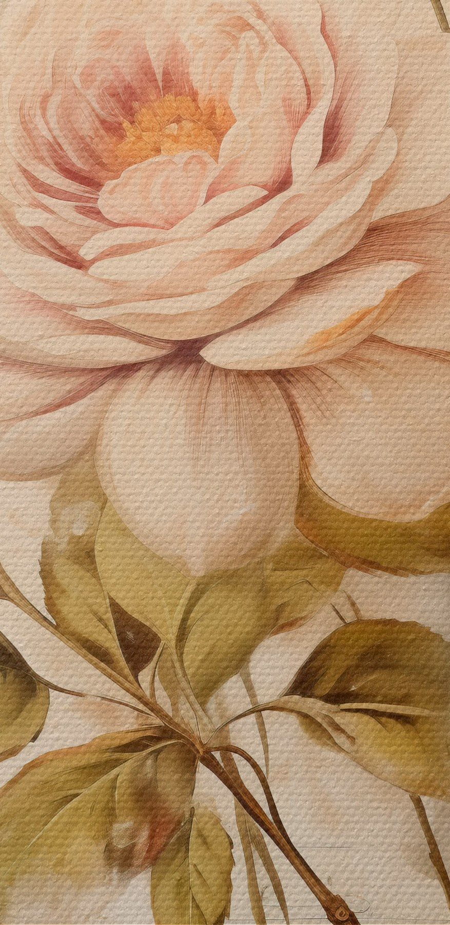 Schilderij van bloemen op een blad muziek