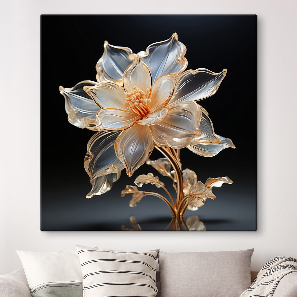 Delicate flower in elegant design