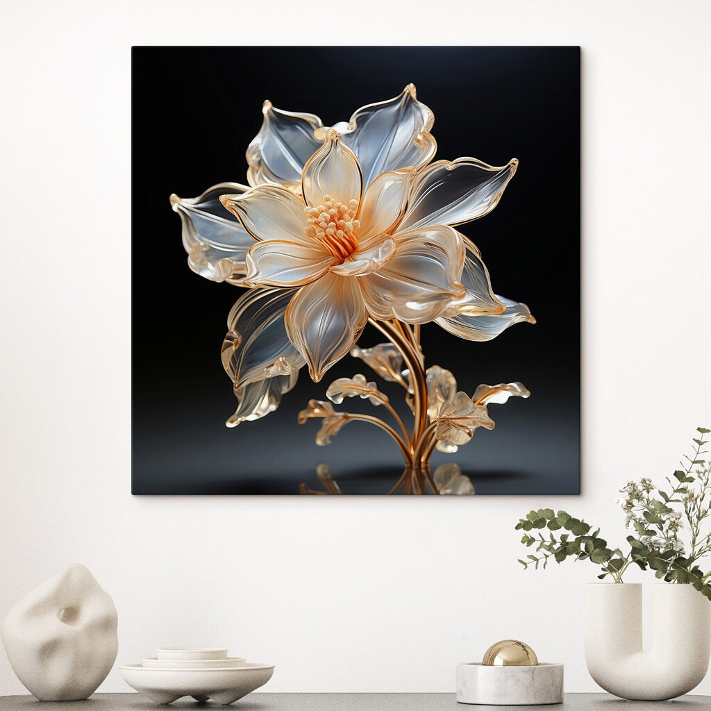 Delicate flower in elegant design