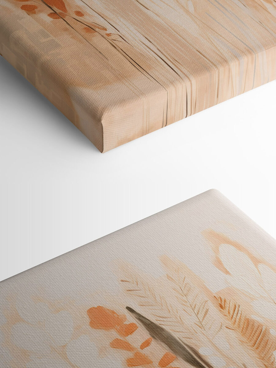 Canvas Schilderijen Planten met bladeren schilderen - Afbeelding 4