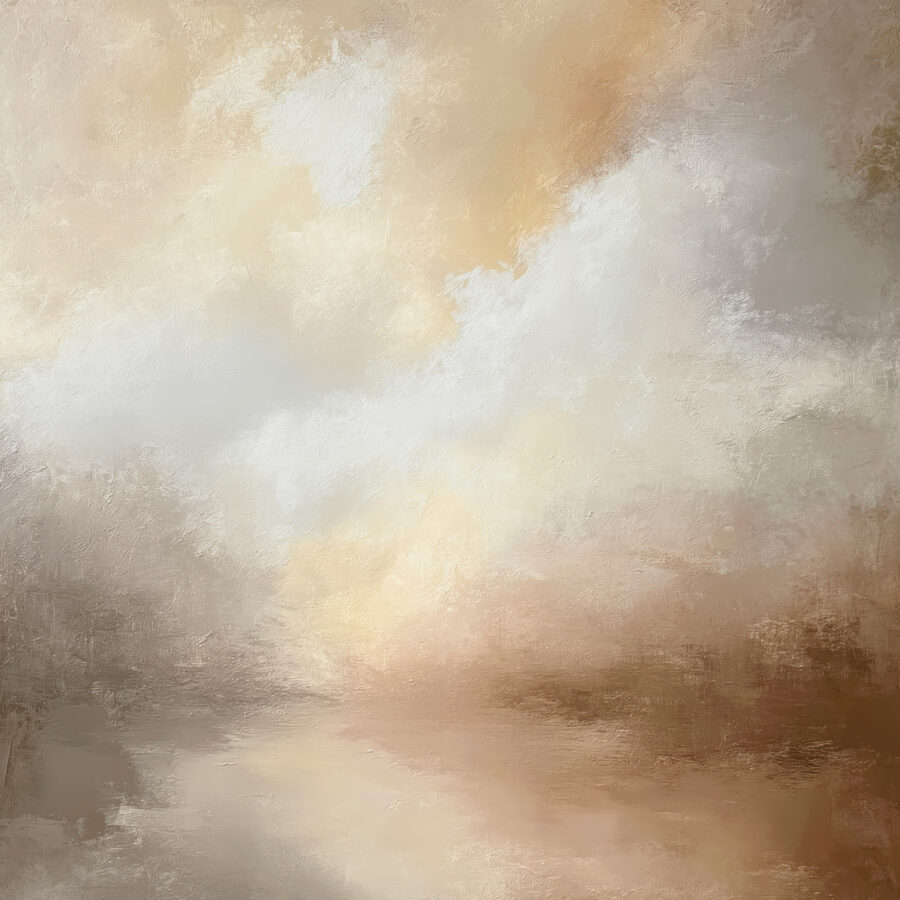 Schilderij van een landschap Schilderij van een landschap