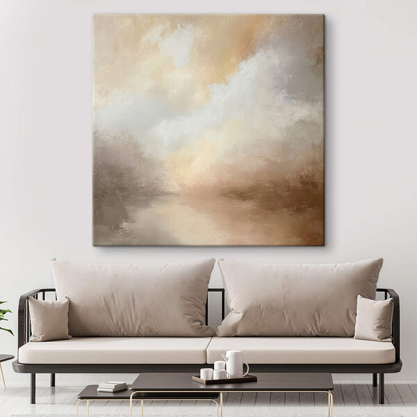 Schilderij van een landschap Schilderij van een landschap