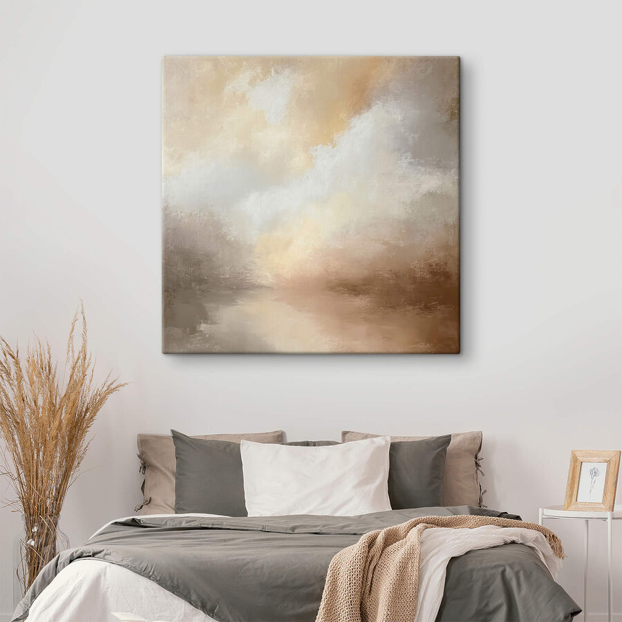 Schilderij van een landschap Schilderij van een landschap