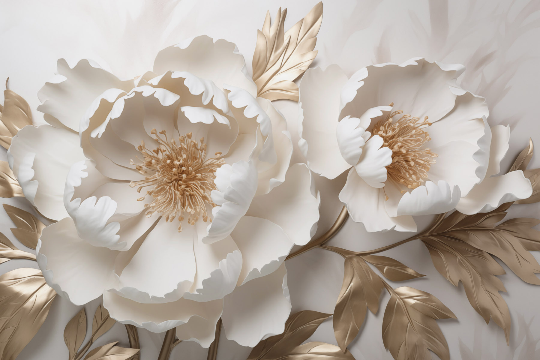 Delicate blooms in soft colors