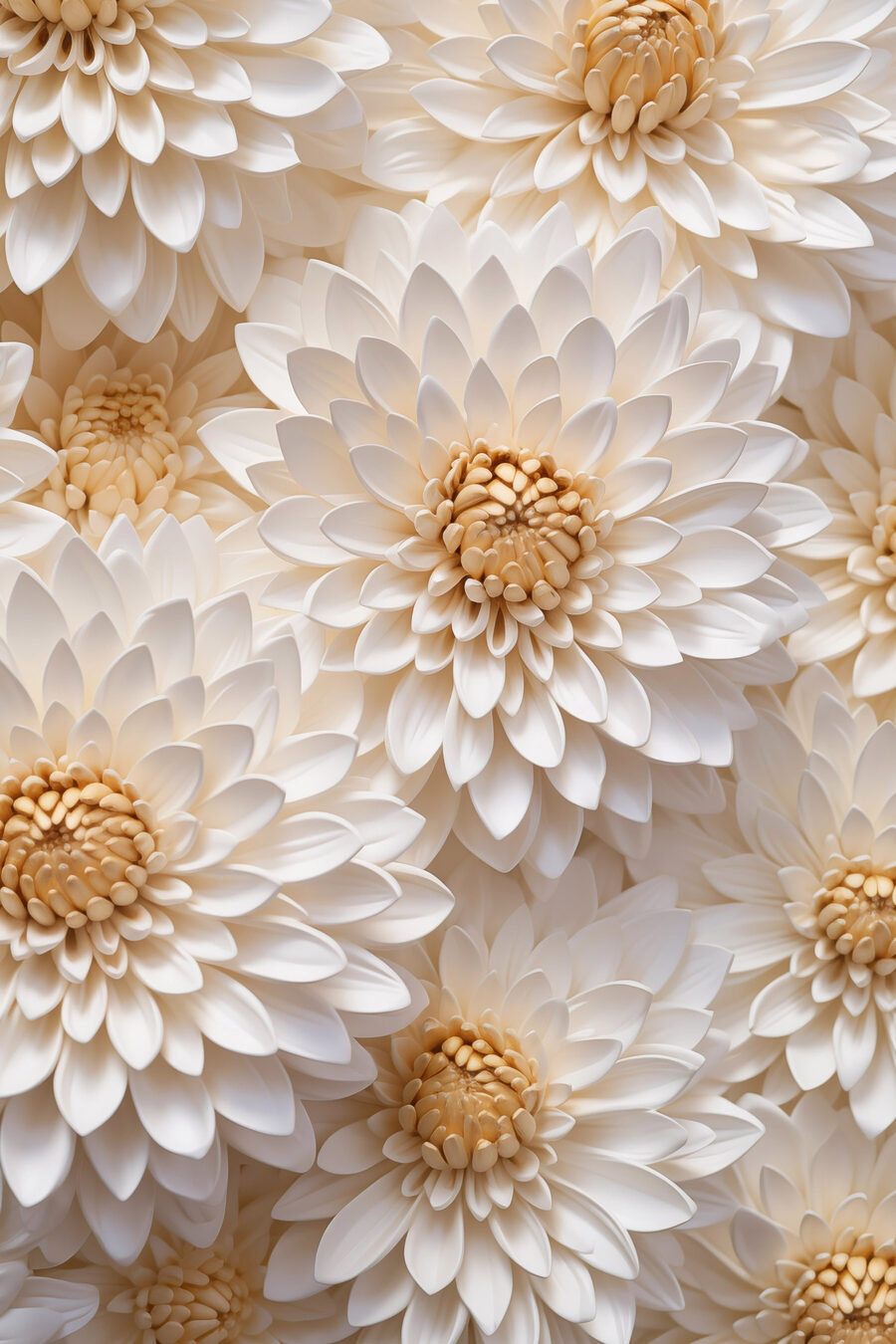 Groep witte bloemen