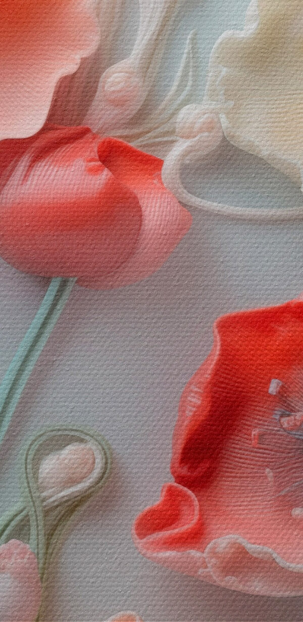 Groep bloemen op een wit oppervlak Groep bloemen op een wit oppervlak