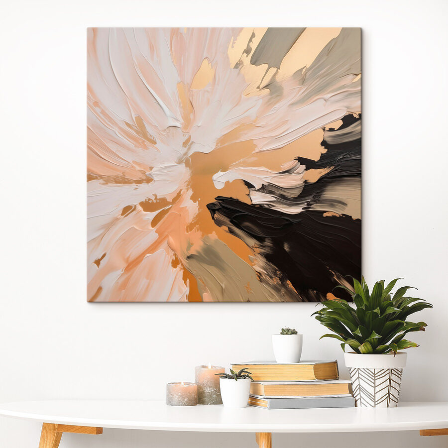 Abstracte streken in gedempte tinten