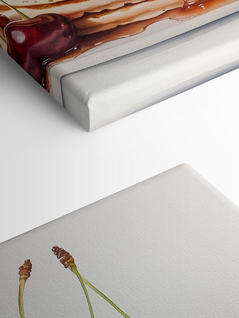 Stack of pancakes with cherries on top