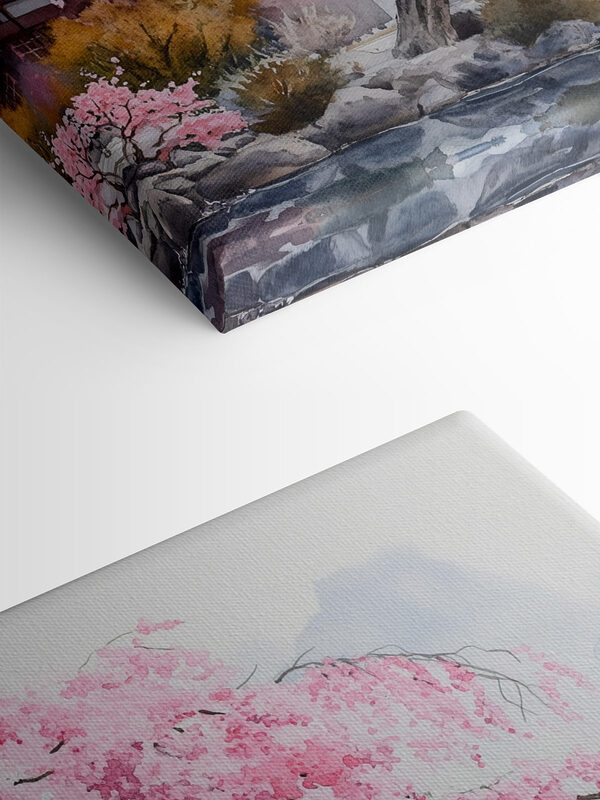 Aquarel van een boom met roze bloemen s44312pmlfn 600x800 - Aquarel van een boom met roze bloemen