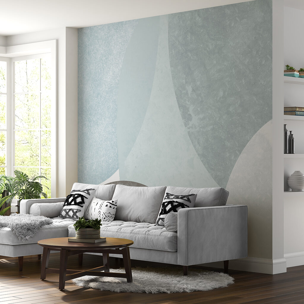 Abstract shapes in soft colors