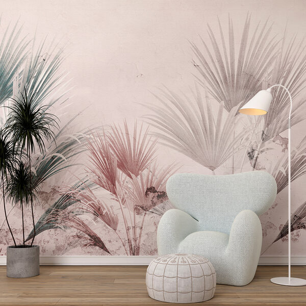 Elegante palmbladeren op een zachte achtergrond. Elegante palmbladeren op een zachte achtergrond.