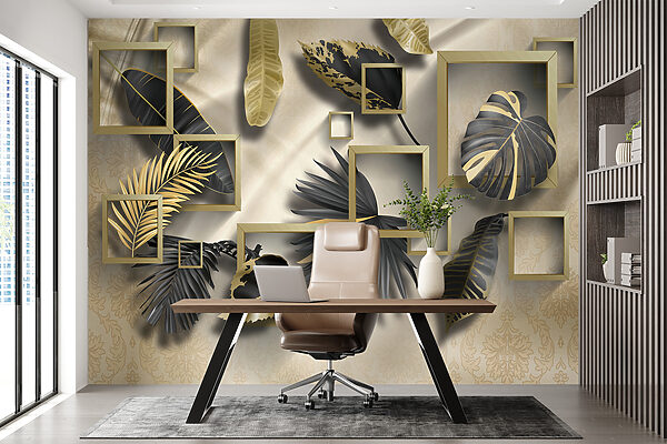 Luxueus gebladerte in elegante frames Luxueus gebladerte in elegante frames