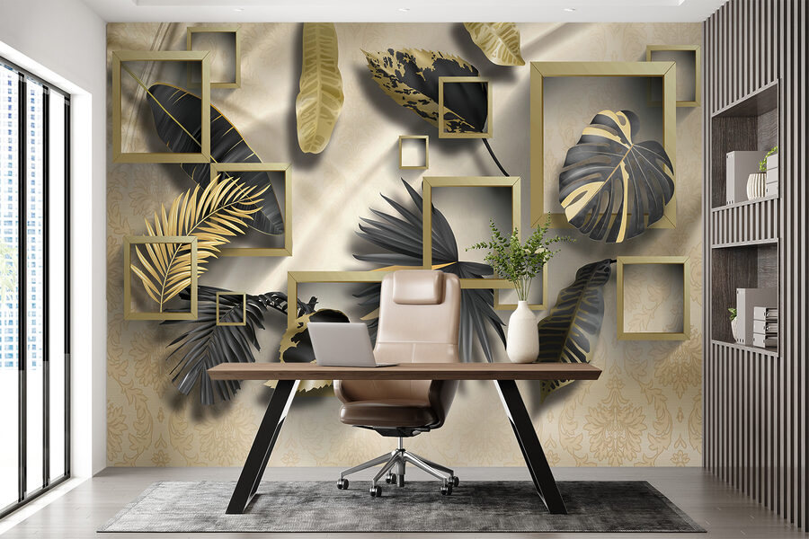 Luxueus gebladerte in elegante frames
