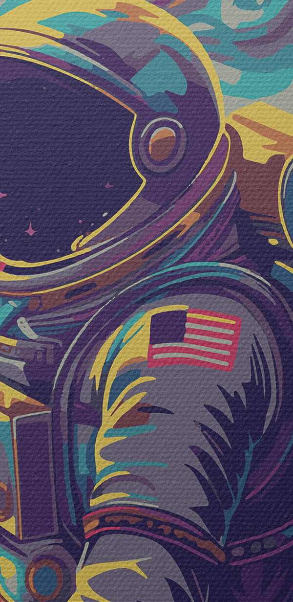 Een astronaut in de ruimte Een astronaut in de ruimte