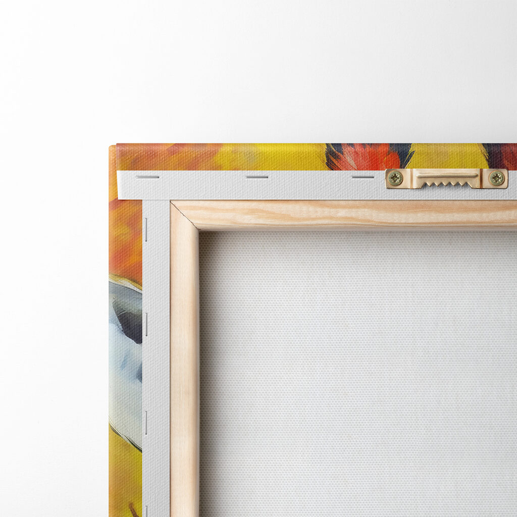 A painting of a giraffe wearing a shirt A painting of a giraffe wearing a shirt