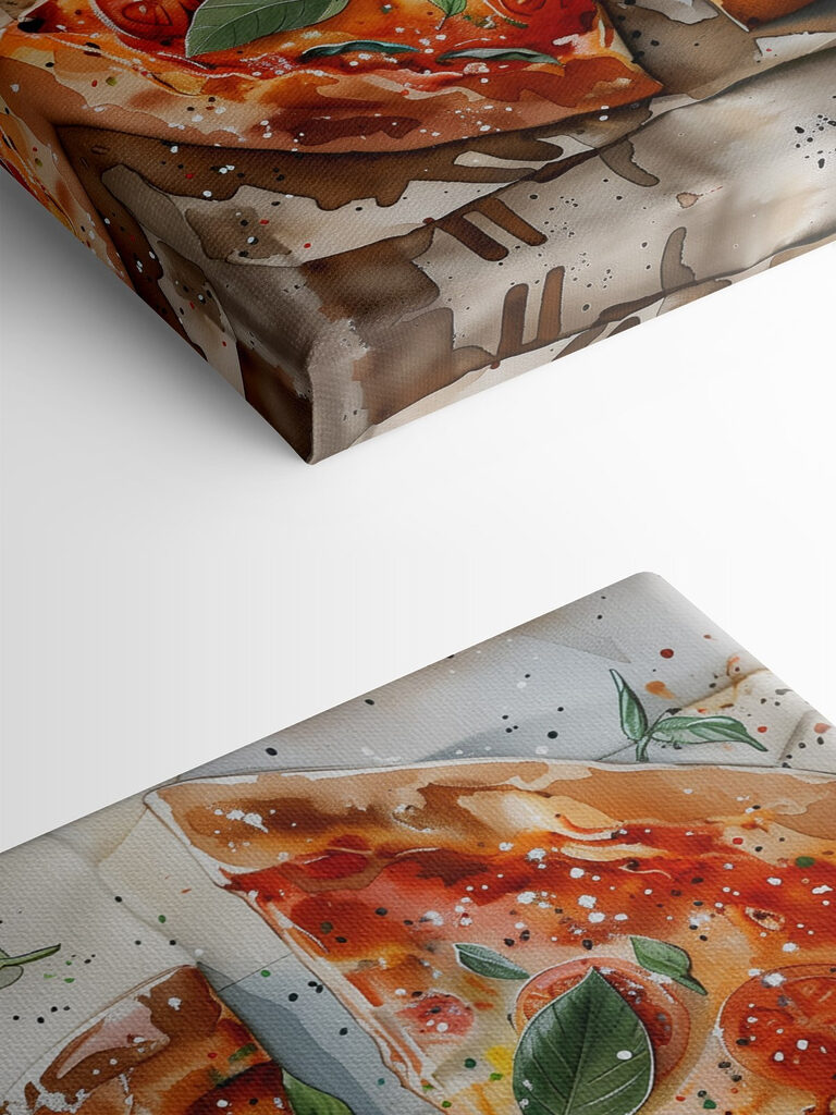 Pizza with tomatoes and basil Pizza with tomatoes and basil