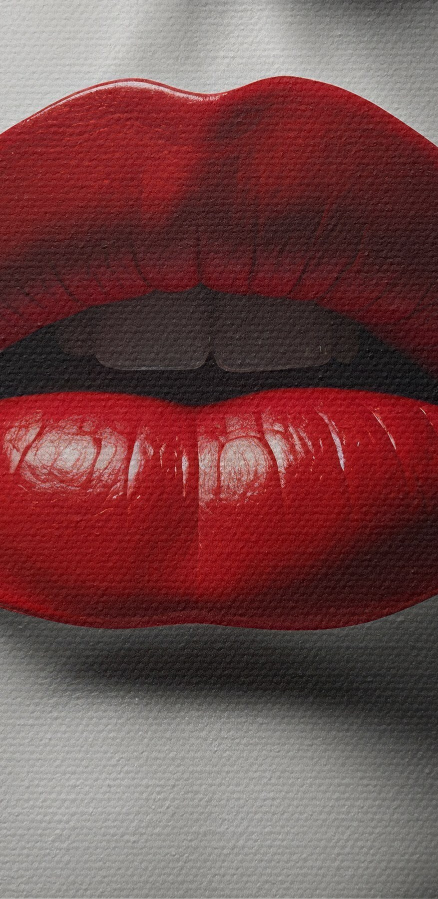 Rode lippen te midden van abstract ontwerp Rode lippen te midden van abstract ontwerp