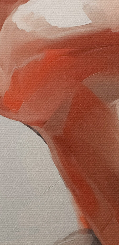 Painting of a woman's face