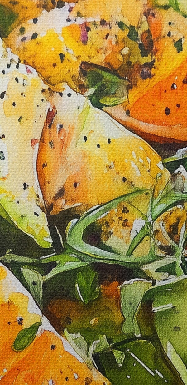 Bord met fruit en groenten Bord met fruit en groenten