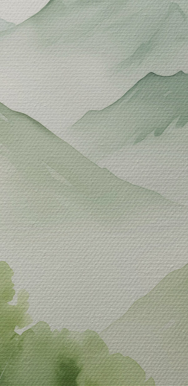 Schilderij van een bergketen Schilderij van een bergketen