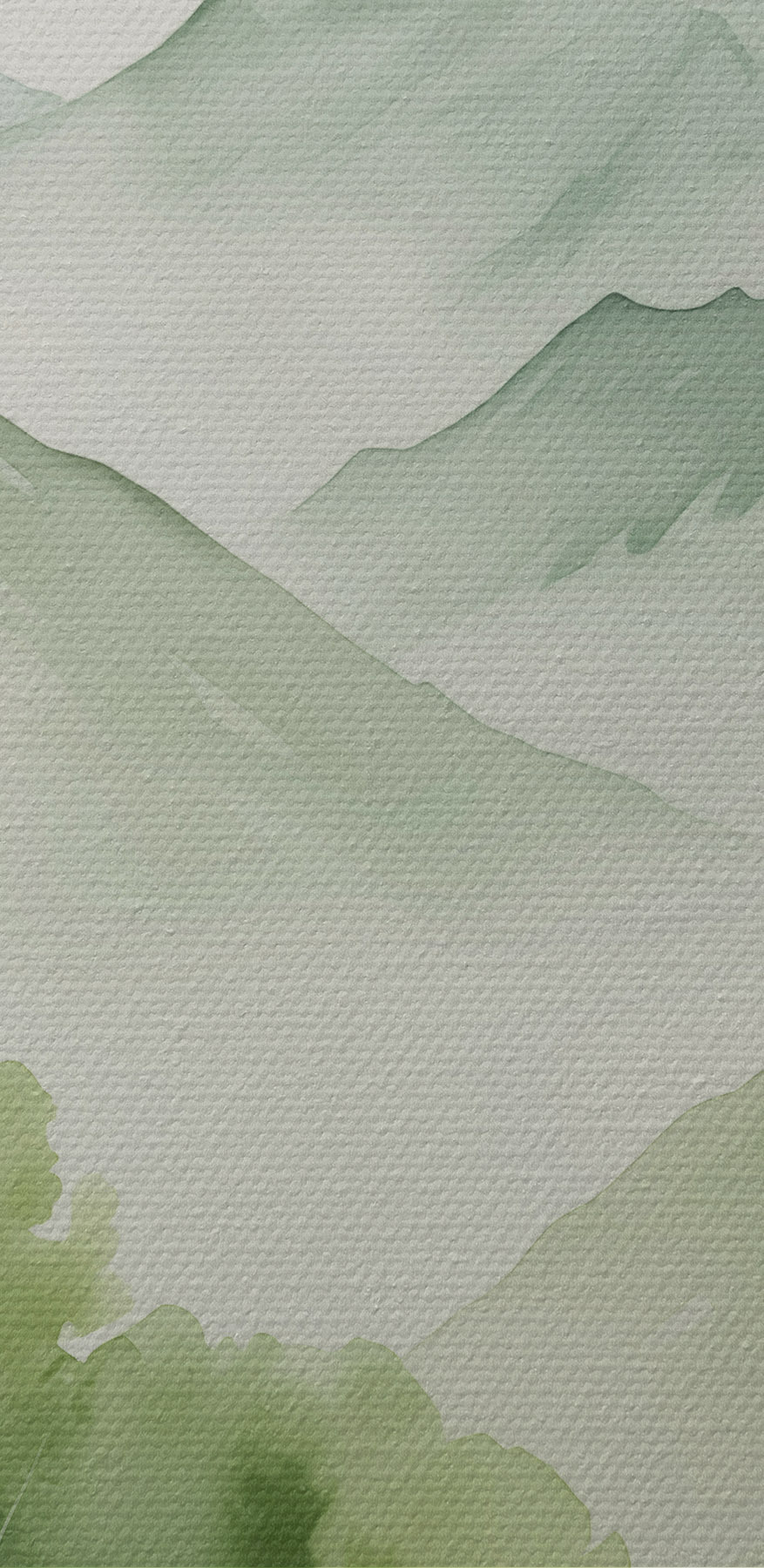 Schilderij van een bergketen