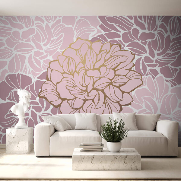 Roze en witte bloem Roze en witte bloem