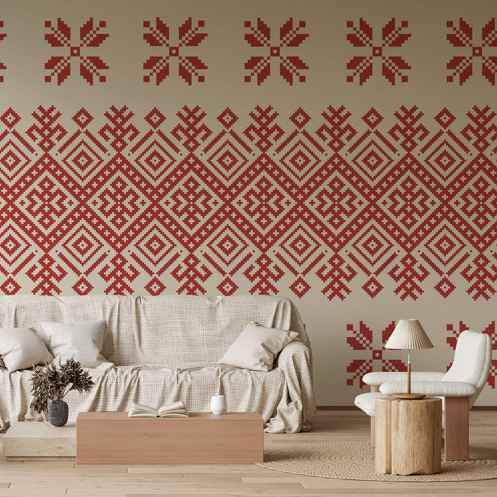 Rood en wit patroon Rood en wit patroon