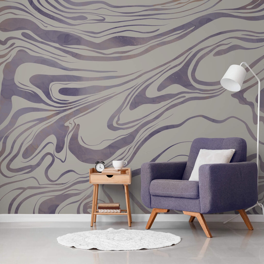 – Abstracte golven op een zachte achtergrond – Abstracte golven op een zachte achtergrond