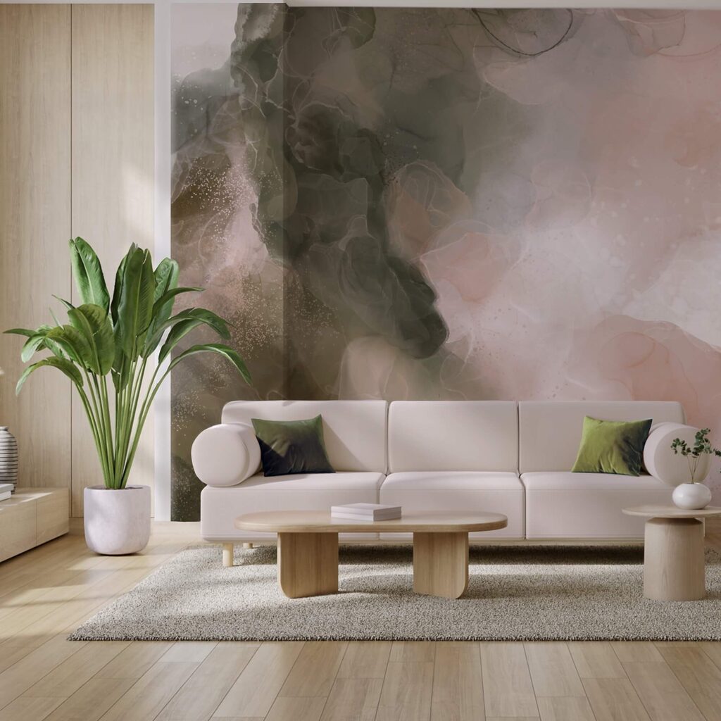 Zachte tinten die in harmonie samensmelten