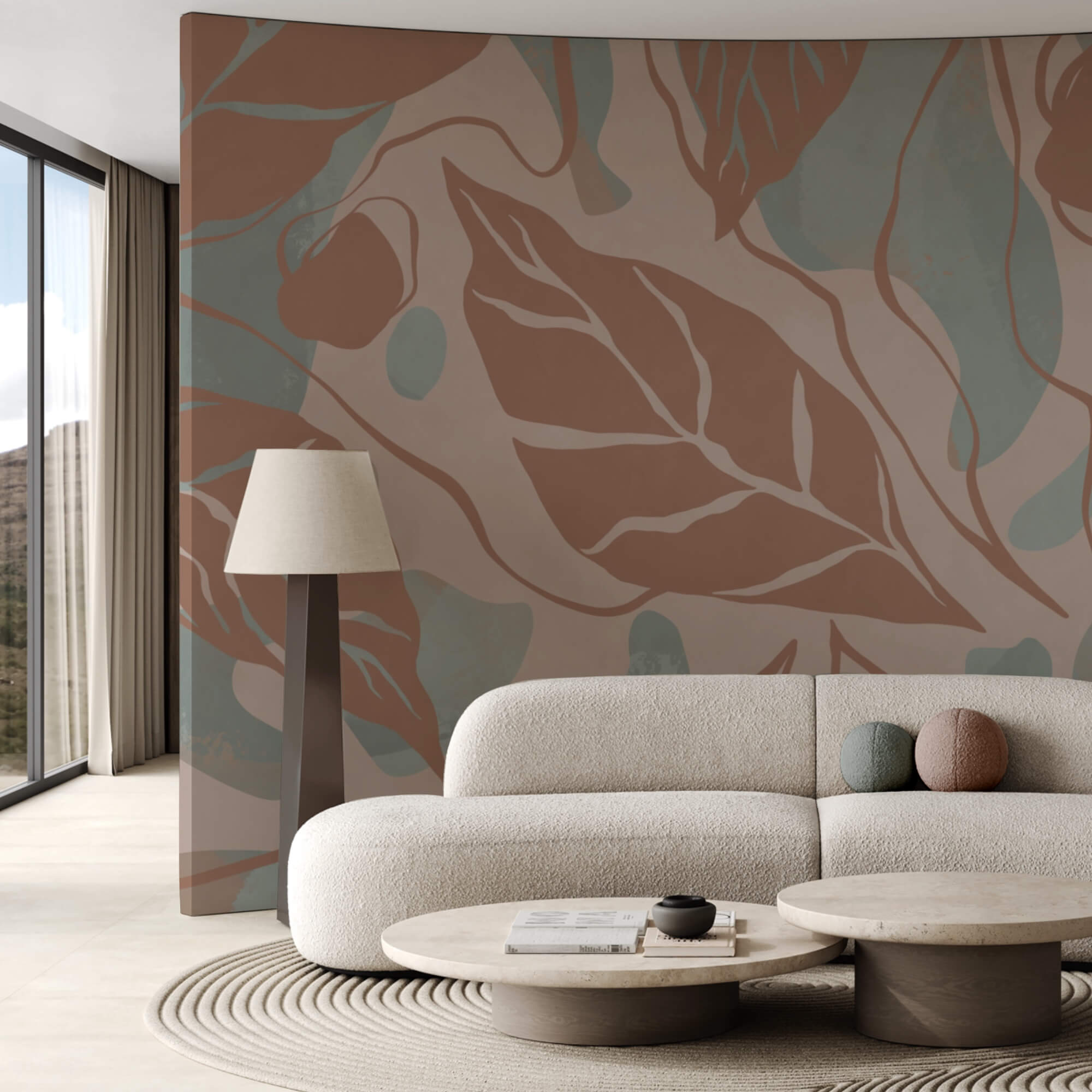 Patroon van bladeren en bellen Patroon van bladeren en bellen