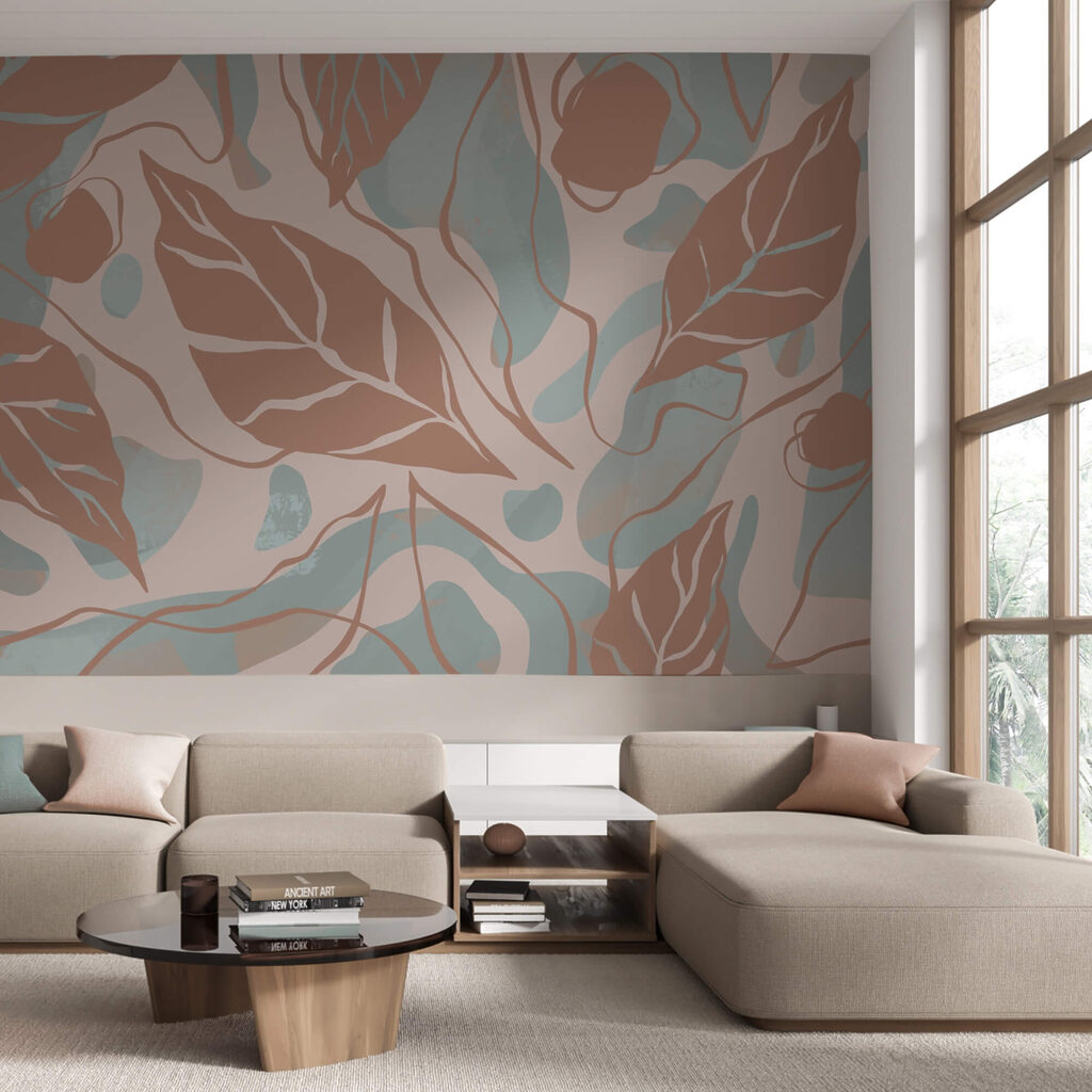 Patroon van bladeren en bellen Patroon van bladeren en bellen