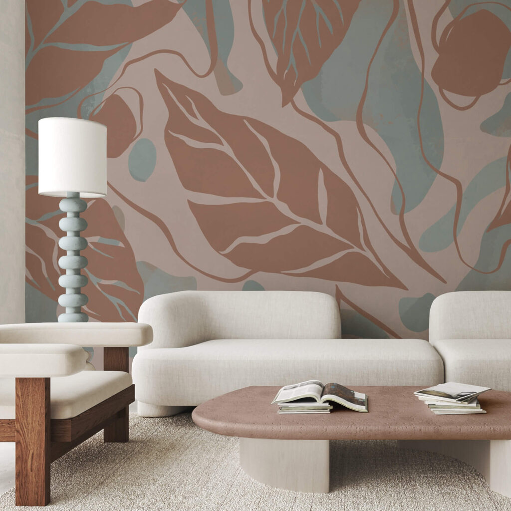 Patroon van bladeren en bellen Patroon van bladeren en bellen