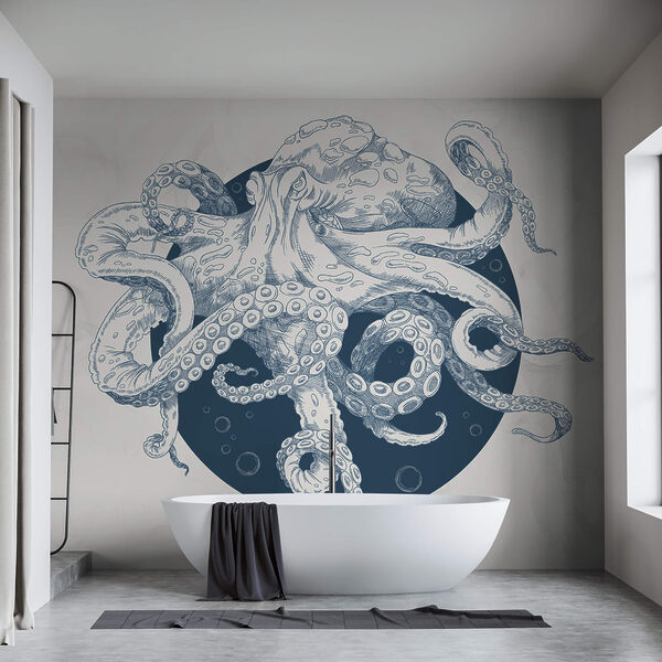 Tekening van een octopus Tekening van een octopus